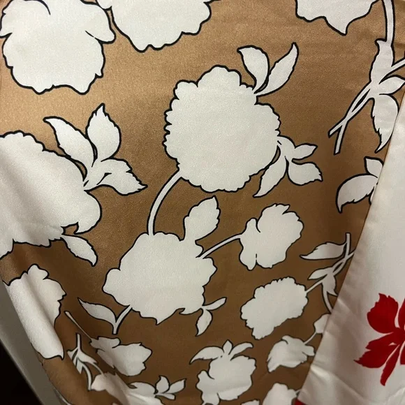 Ann Taylor Floral Collage Twisted Midi Dress NWT $229 Size 6 GORGEOUS Whimsical - Picture 8 of 13